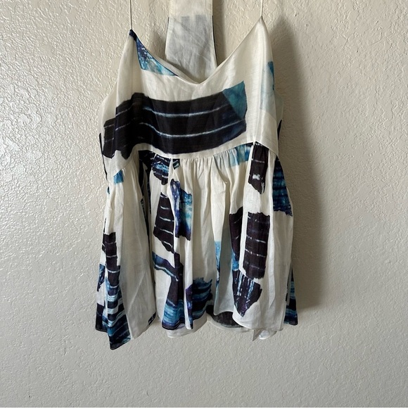 Tibi Pleated Camisole Peplum Racerback Blouse size 2 - Picture 4 of 14